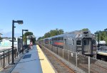 Multilevel Cab Car # 7003 trails on Train # 4744 out of PPB Station toward its next stop of Manasquan